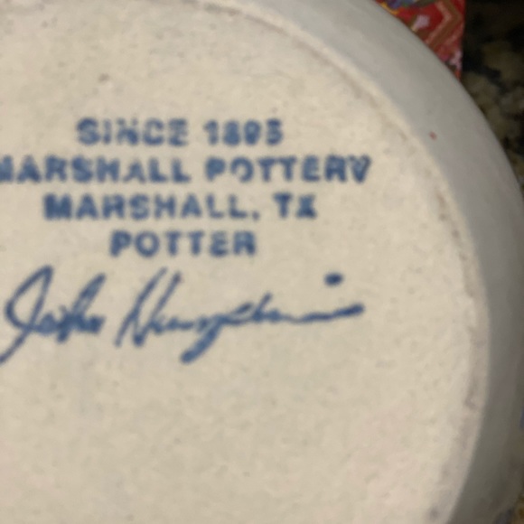 Marshall Pottery Texas Cobalt Blue - Picture 3 of 3